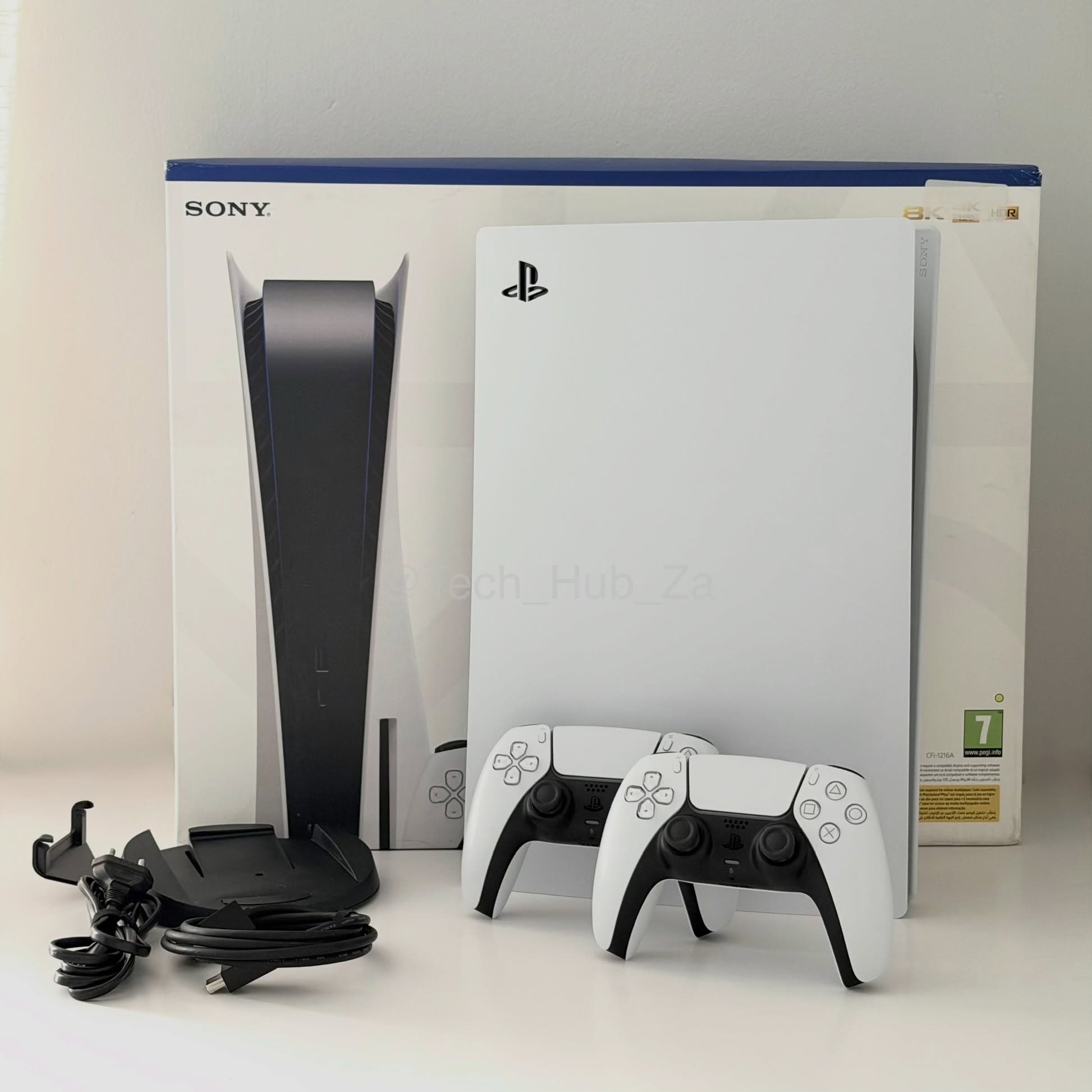 PS5 Disc Edition 825GB with Two Controllers